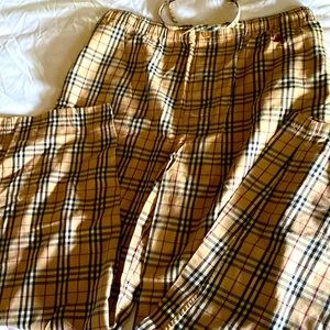 PERFECT CONDITION BURBERRY MENS VINTAGE CLASSIC SZ M 100% COTTON LOUNGE PJ PANTS